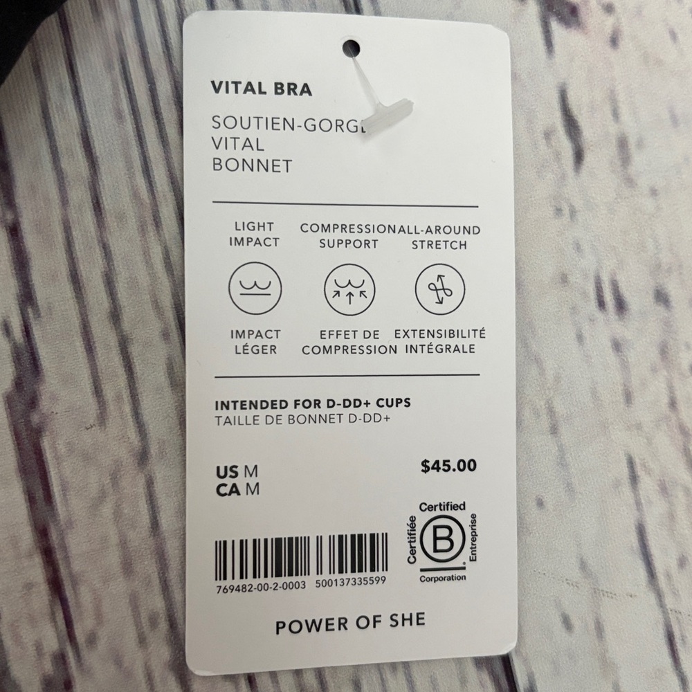 New Athleta Vital Bra D-DD - Picture 5 of 6